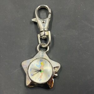 Disney Store Tinkerbell Fob Watch Star Keychain